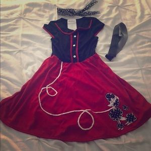 Girls 50’s girl costume
